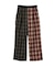 COMBINATION PLAID PANTS
