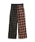 COMBINATION PLAID PANTS