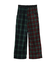 COMBINATION PLAID PANTS