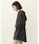 VOLUME SLEEVE HOODED BLOUSE