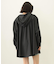 VOLUME SLEEVE HOODED BLOUSE