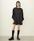 VOLUME SLEEVE HOODED BLOUSE