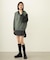 VOLUME SLEEVE HOODED BLOUSE