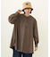 VOLUME SLEEVE HOODED BLOUSE