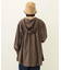 VOLUME SLEEVE HOODED BLOUSE