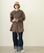 VOLUME SLEEVE HOODED BLOUSE