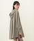 VOLUME SLEEVE HOODED BLOUSE