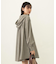 VOLUME SLEEVE HOODED BLOUSE