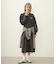 VOLUME SLEEVE HOODED BLOUSE