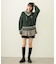VOLUME SLEEVE HOODED BLOUSE