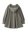 VOLUME SLEEVE HOODED BLOUSE