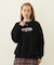 STENCIL LOGO WIDE CREW SWEAT TOP