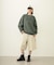 STENCIL LOGO WIDE CREW SWEAT TOP