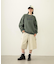 STENCIL LOGO WIDE CREW SWEAT TOP
