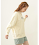 STENCIL LOGO WIDE CREW SWEAT TOP