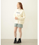 STENCIL LOGO WIDE CREW SWEAT TOP