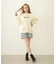 STENCIL LOGO WIDE CREW SWEAT TOP