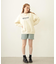 STENCIL LOGO WIDE CREW SWEAT TOP
