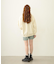 STENCIL LOGO WIDE CREW SWEAT TOP