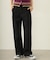 CENTER PLEAT DETAIL DENIM PANTS