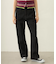 CENTER PLEAT DETAIL DENIM PANTS