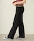 CENTER PLEAT DETAIL DENIM PANTS