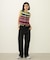 CENTER PLEAT DETAIL DENIM PANTS