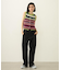 CENTER PLEAT DETAIL DENIM PANTS