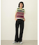 CENTER PLEAT DETAIL DENIM PANTS