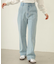 CENTER PLEAT DETAIL DENIM PANTS