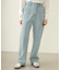 CENTER PLEAT DETAIL DENIM PANTS