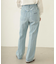 CENTER PLEAT DETAIL DENIM PANTS