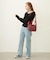 CENTER PLEAT DETAIL DENIM PANTS