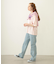 CENTER PLEAT DETAIL DENIM PANTS
