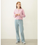 CENTER PLEAT DETAIL DENIM PANTS