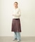 CENTER PLEAT DETAIL DENIM PANTS