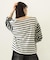 STRIPED L/S TOP