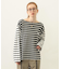 STRIPED L/S TOP