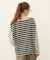 STRIPED L/S TOP
