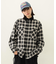HEART ELBOW PATCH PLAID SHIRT