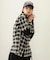 HEART ELBOW PATCH PLAID SHIRT