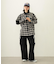 HEART ELBOW PATCH PLAID SHIRT