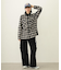 HEART ELBOW PATCH PLAID SHIRT