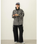 HEART ELBOW PATCH PLAID SHIRT