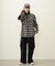 HEART ELBOW PATCH PLAID SHIRT