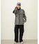 HEART ELBOW PATCH PLAID SHIRT