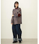 HEART ELBOW PATCH PLAID SHIRT