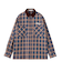 HEART ELBOW PATCH PLAID SHIRT