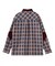 HEART ELBOW PATCH PLAID SHIRT