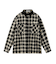 HEART ELBOW PATCH PLAID SHIRT